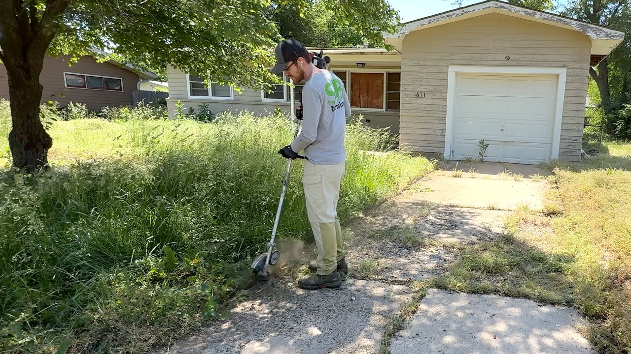 This 98 Year Old has the WORST lawn on the block...