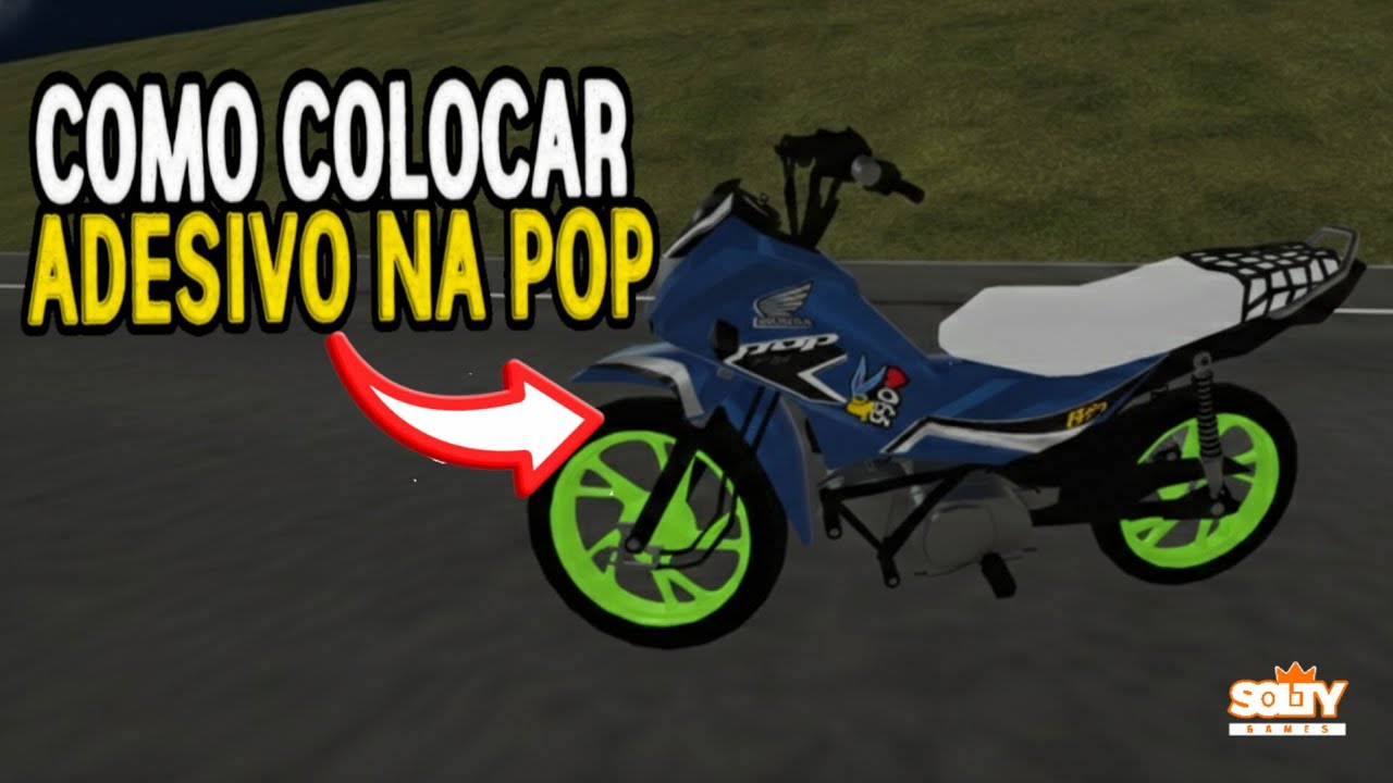 TRANSFORMEI🔥Minha POP 110no Elite Auto Brasil com estes adesivos!💥Download #jogo #moto #fypシ゚viral