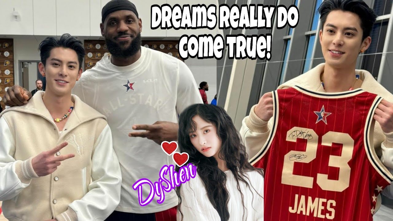 Shen Yue shared happiness that Finally,Dylan Wang met his NBA idol Lebron James.