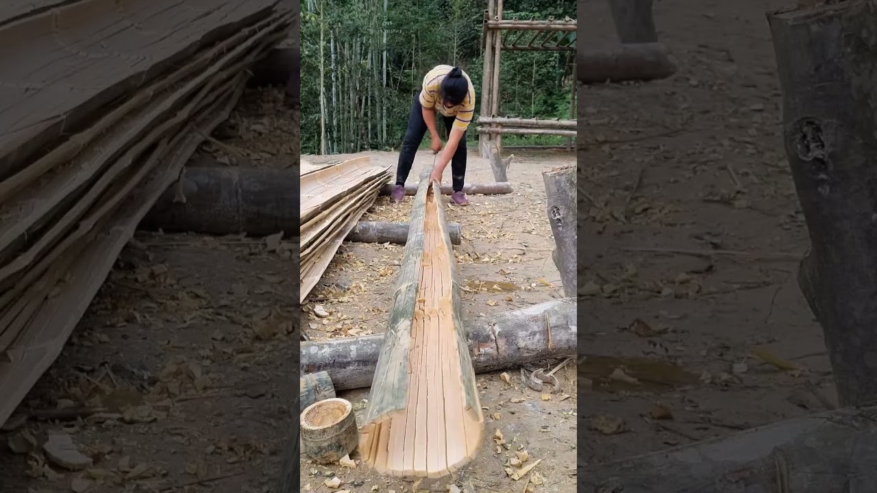 how to make bamboo floors and stairs #diy #bamboohouse #l&yacute;thươngcountrylife #bamboovilla2023