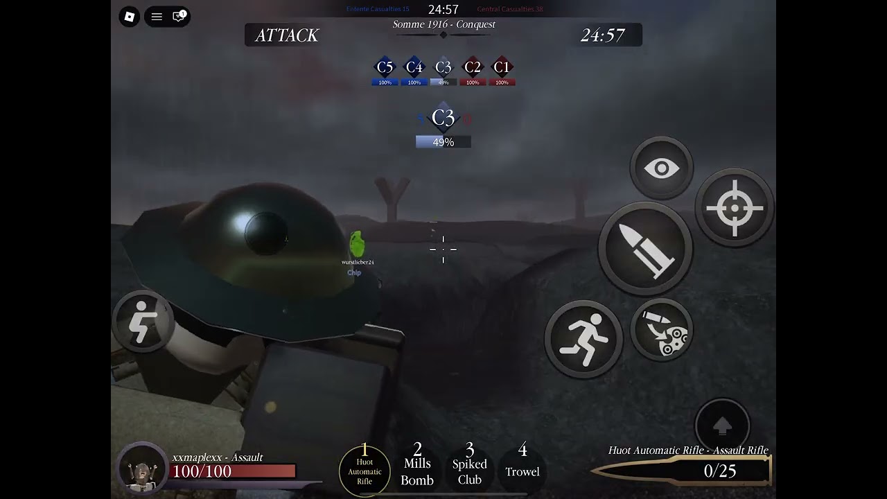 Playing entrenched WW1 pt 2 ( we got lucky)🍀 