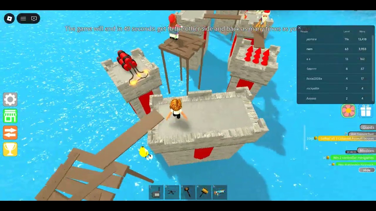 Roblox Epic Minigames | Backforth Dash (Castle)