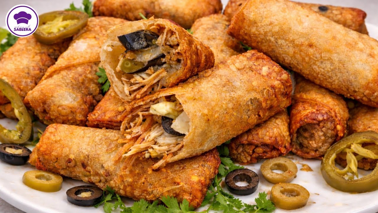 Pizza Spring Rolls Recipe  | Ramzan Special Recipes | Chicken Vegetable Spring Roll Recipe 