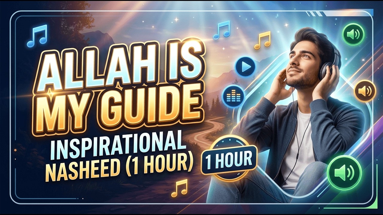 Allah Is My Guide | Inspirational Nasheed (English version) (1 Hour) #trustinallah #nasheed #allah