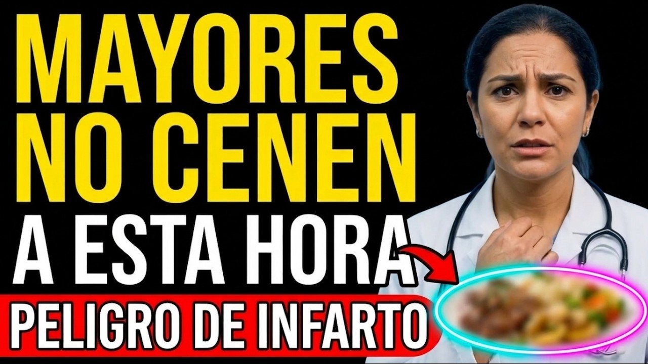 🚨 Si tienes más de 60 años, NUNCA cenes a esta hora (Peligro de Infarto) 💔