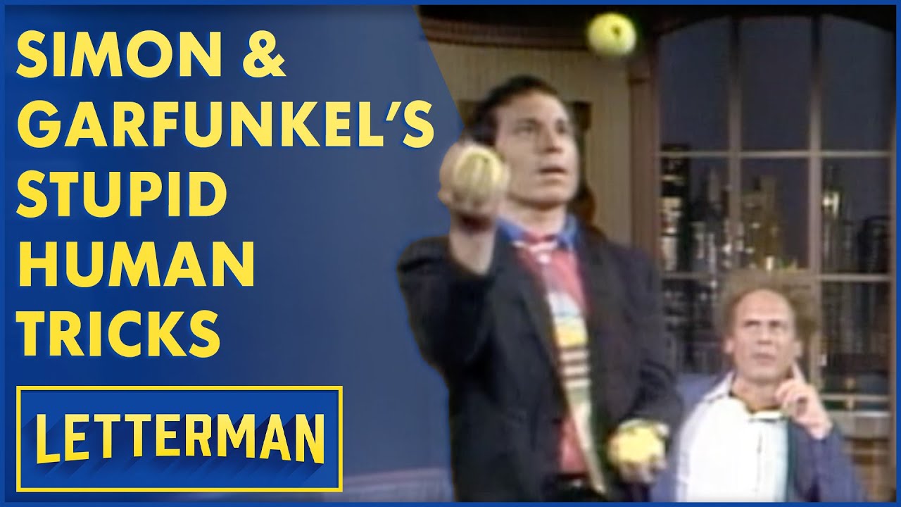 Simon & Garfunkel's Stupid Human Tricks | Letterman