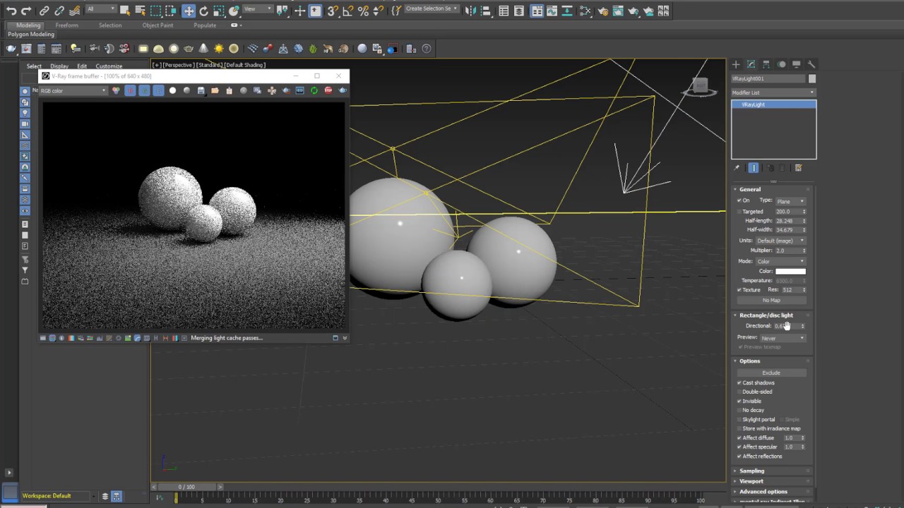 3 point light. Diffuse + Sharp + Softbox