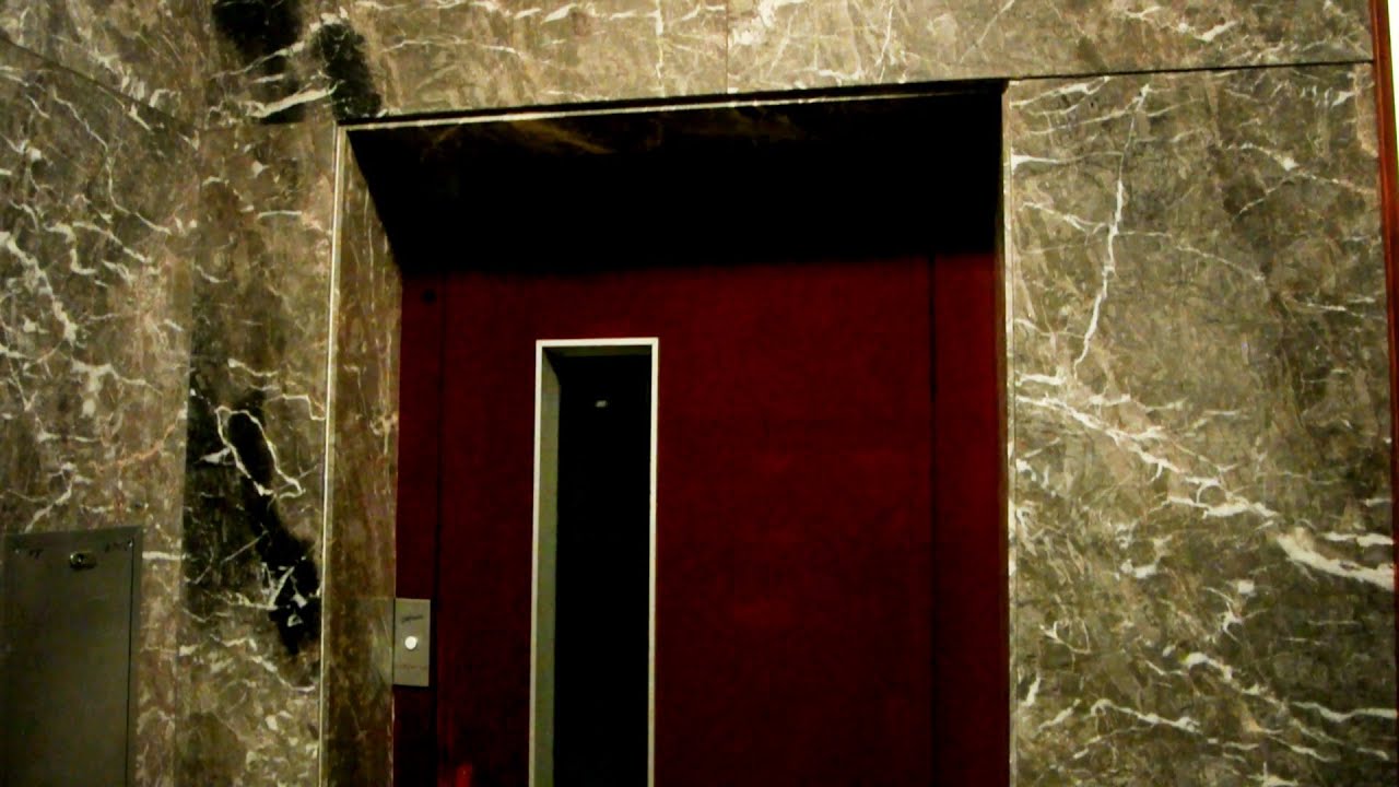 Original old Gebauer traction elevator @ Via Nassa 40, Lugano, Switzerland