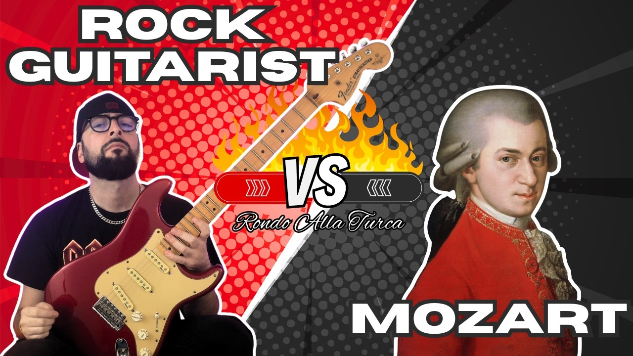 Rock Guitarist VS Mozart - Rondo Alla Turca (Turkish March) + TABS