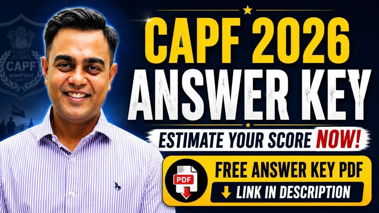 CAPF 2026 Paper-1 Answer Key & Analysis | Most Authentic Solutions | UPSC CAPF AC #upsc