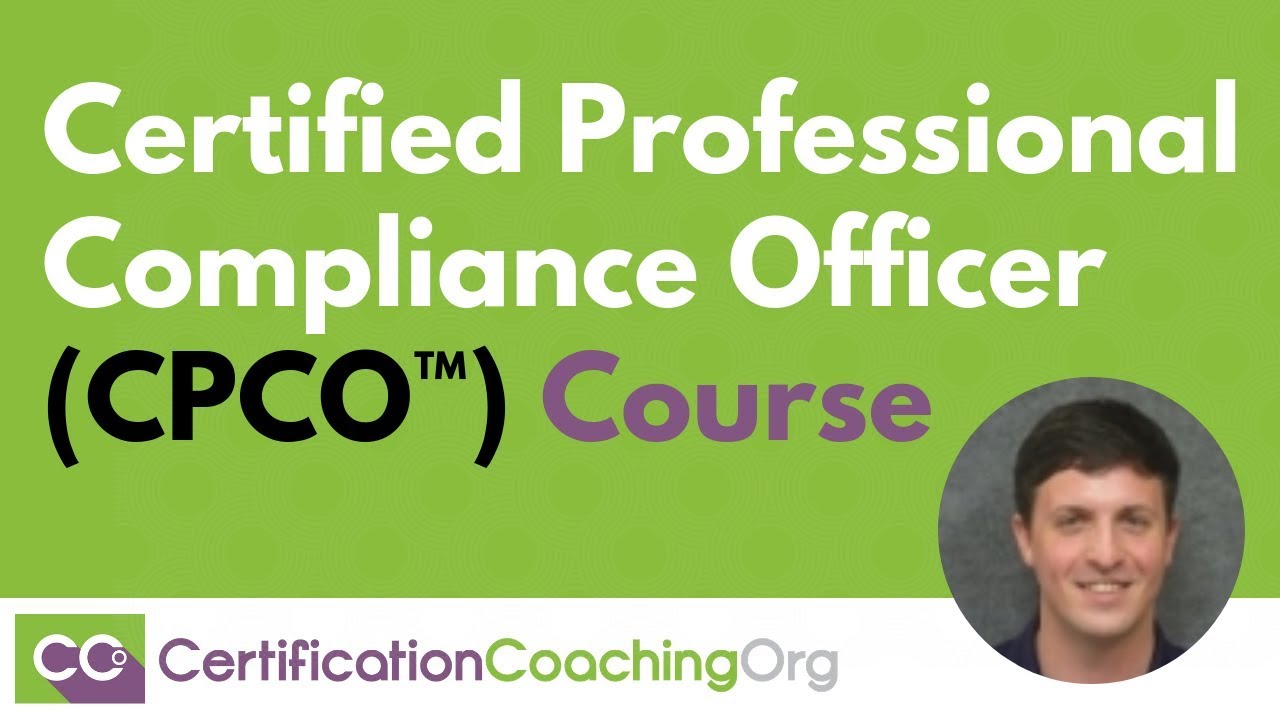 Certified Professional Compliance Officer (CPCO™) Course | CCO.us