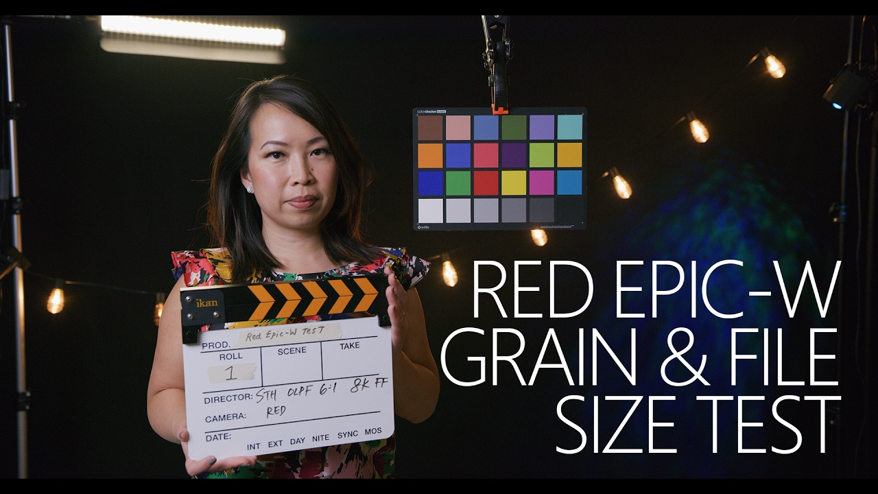 RED EPIC-W 8K REDCODE Compression Grain & File Size Test