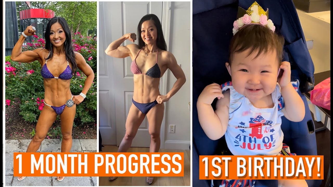 NPC Bikini 1 Month Reverse Diet Progress & Aliana July 4th Birthday