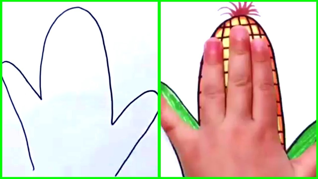 Draw corn with hand | easy | #SGartroom #Shorts