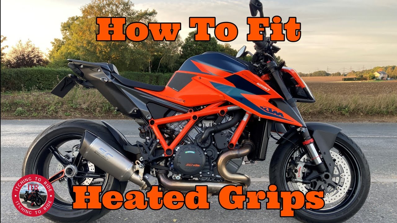 Как установить оригинальные ручки с подогревом KTM на KTM Super Duke 1290 R 2020-2021-2022 годов ...