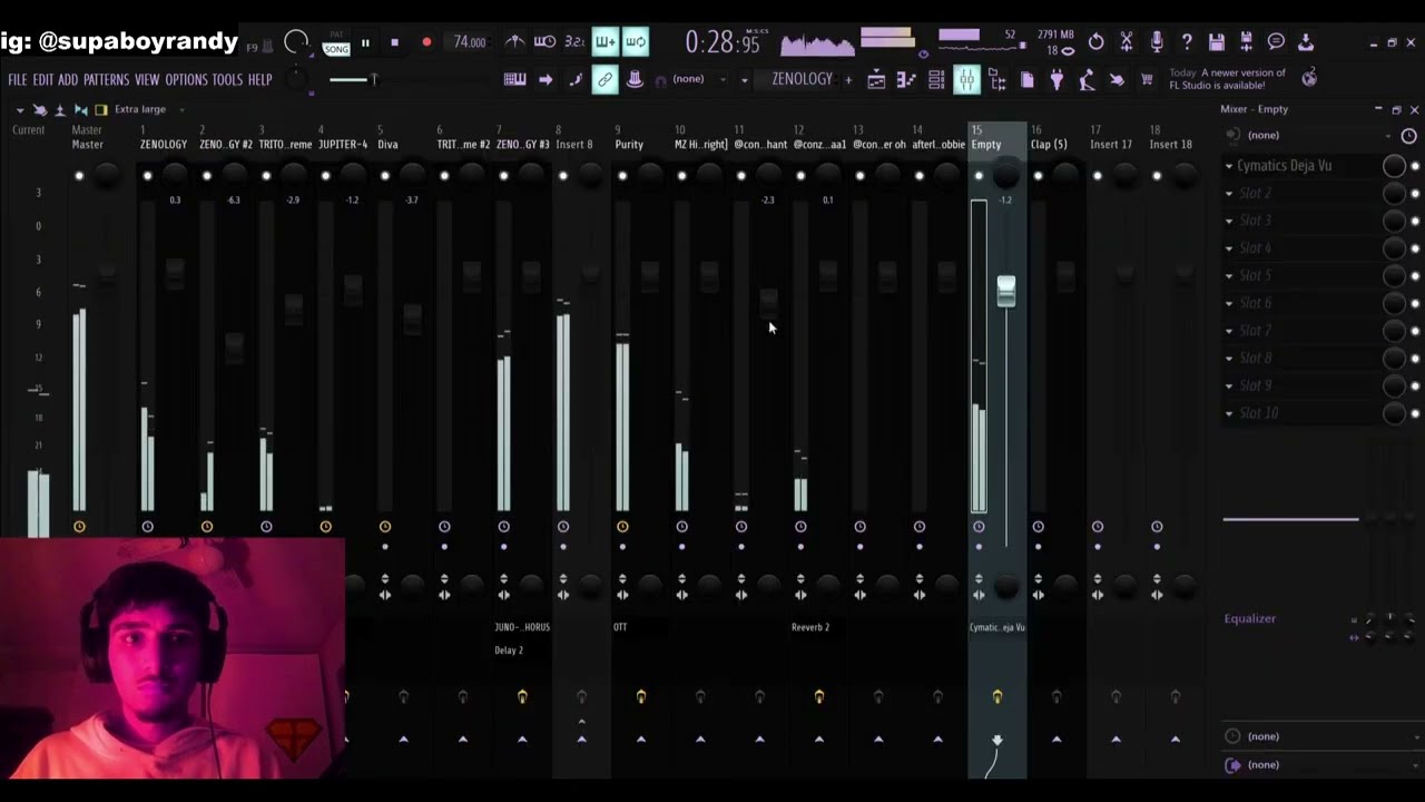 14 Year Old Producer Making A 2010 Inspired DRAKE Beat (Supaboy Randy)