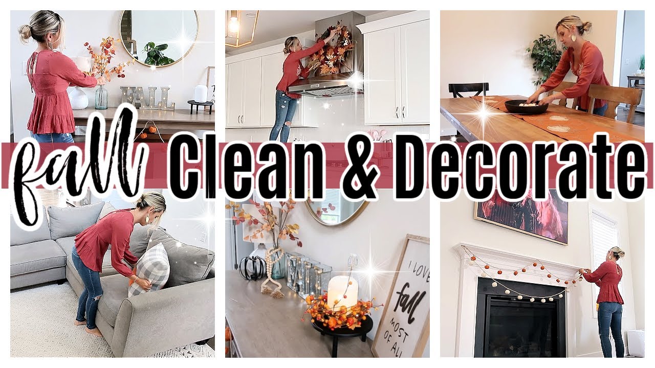 *NEW* FALL 2021 CLEAN AND DECORATE WITH ME FALL DECOR IDEAS TIFFANI BEASTON HOMEMAKING CLEANING  🍁