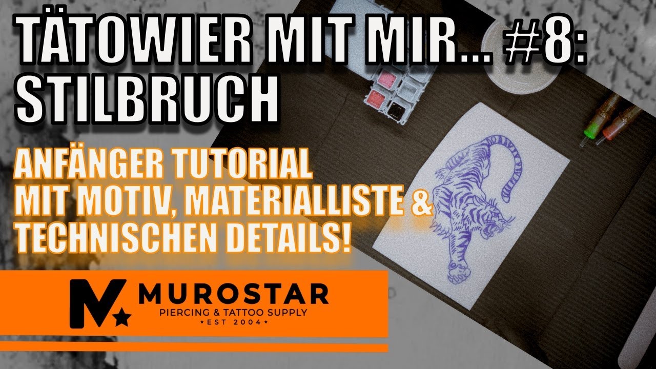 ✨ T&auml;towier mit mir #8 &ndash; Stilbruch Tattoo Tutorial f&uuml;r Anf&auml;nger | Alte Motivwahl neu interpretiert 🖋️