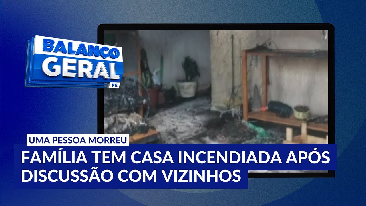 Família tem casa incendiada após discussão com vizinhos em Jaboatão dos Guararapes