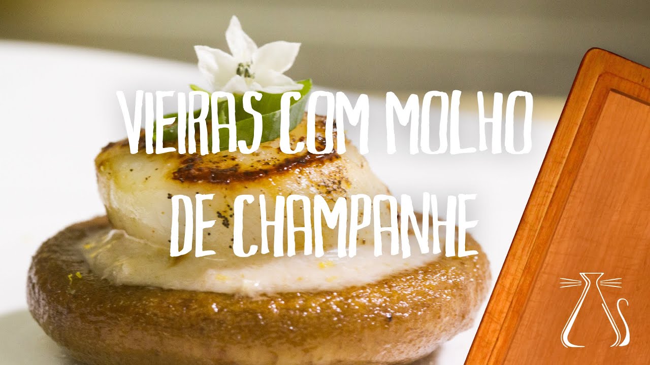 Vieiras com Molho de champagne