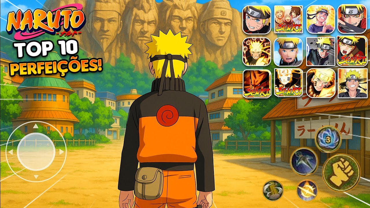 OS 10 MELHORES JOGOS DE NARUTO OFFLINE PARA CELULAR!