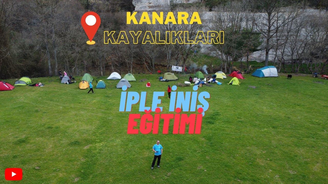 Kanyona hazırlık, Kanara Kayalıkların da iple iniş eğitimi