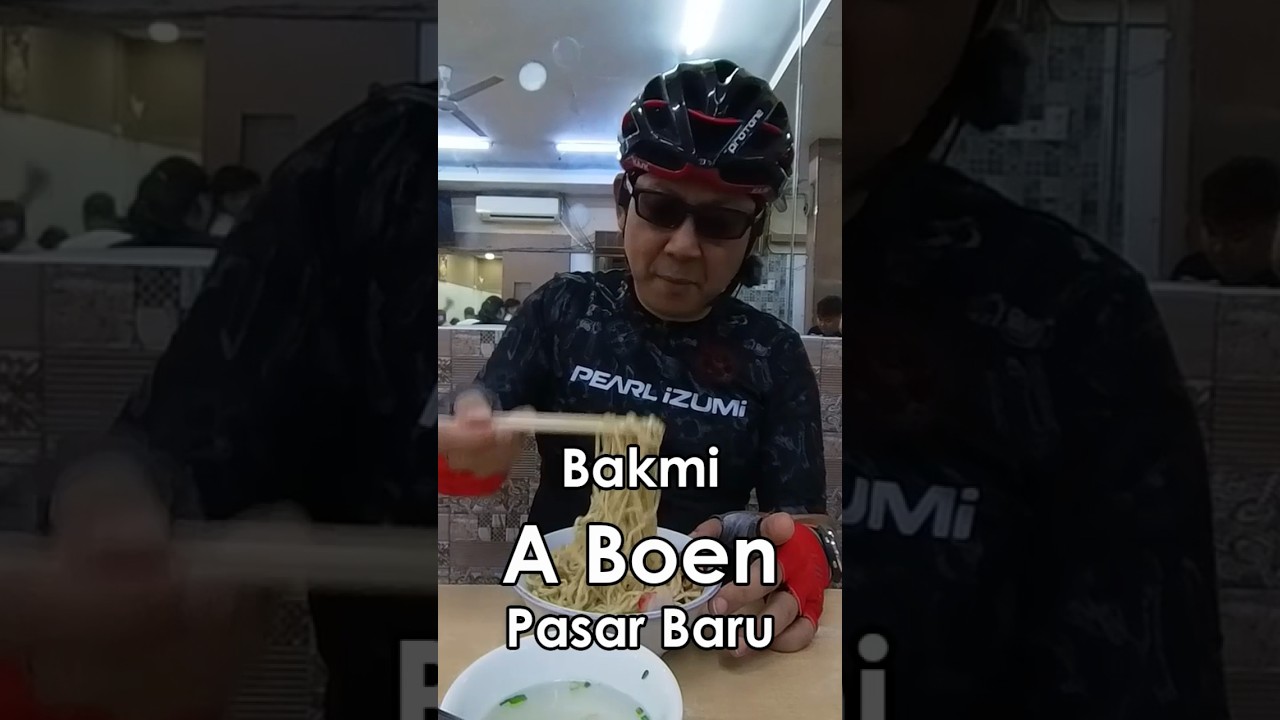 Bakmi A Boen #cycling #gowes #cyclist #jakarta #bakmi #aboen #pasarbaru #legendaris #bakmiride
