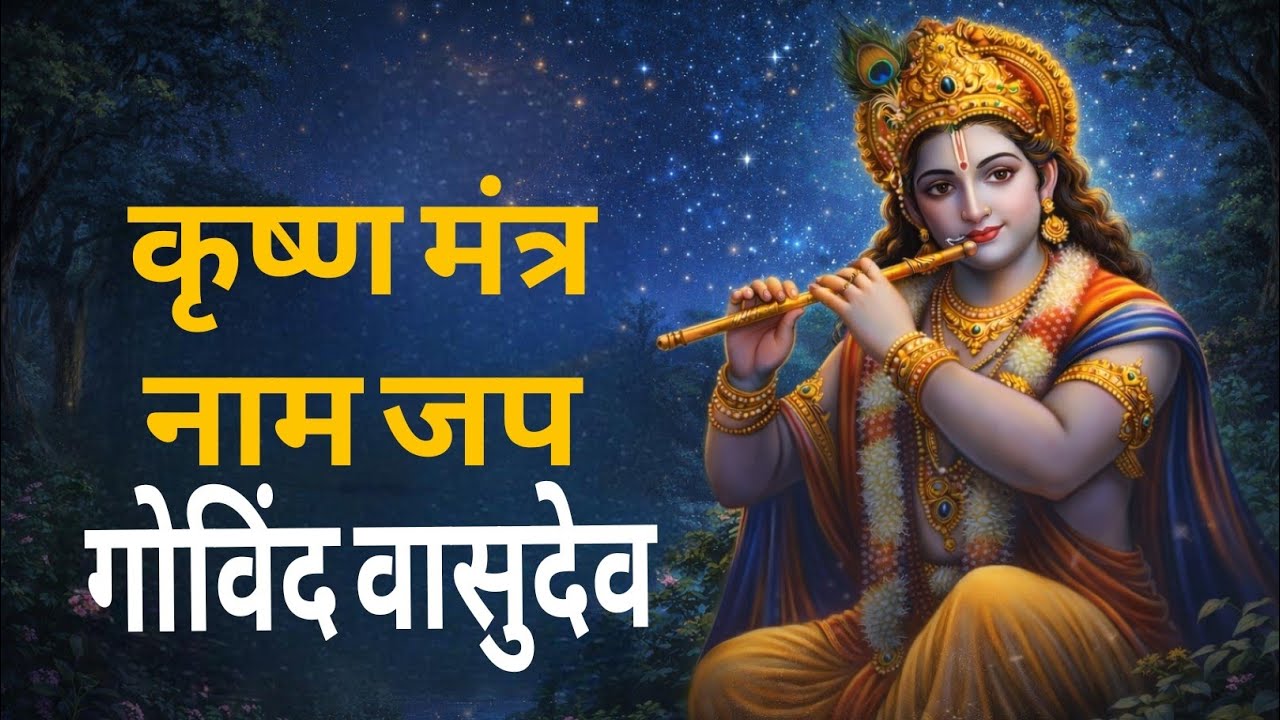 कृष्ण मंत्र जाप 🌸 | Govind Vasudev Mantra for Blessings | Daily Namjap