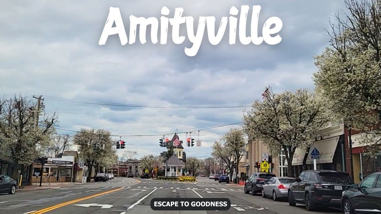 Living on Long Island - Amityville - New York - 4K Drive
