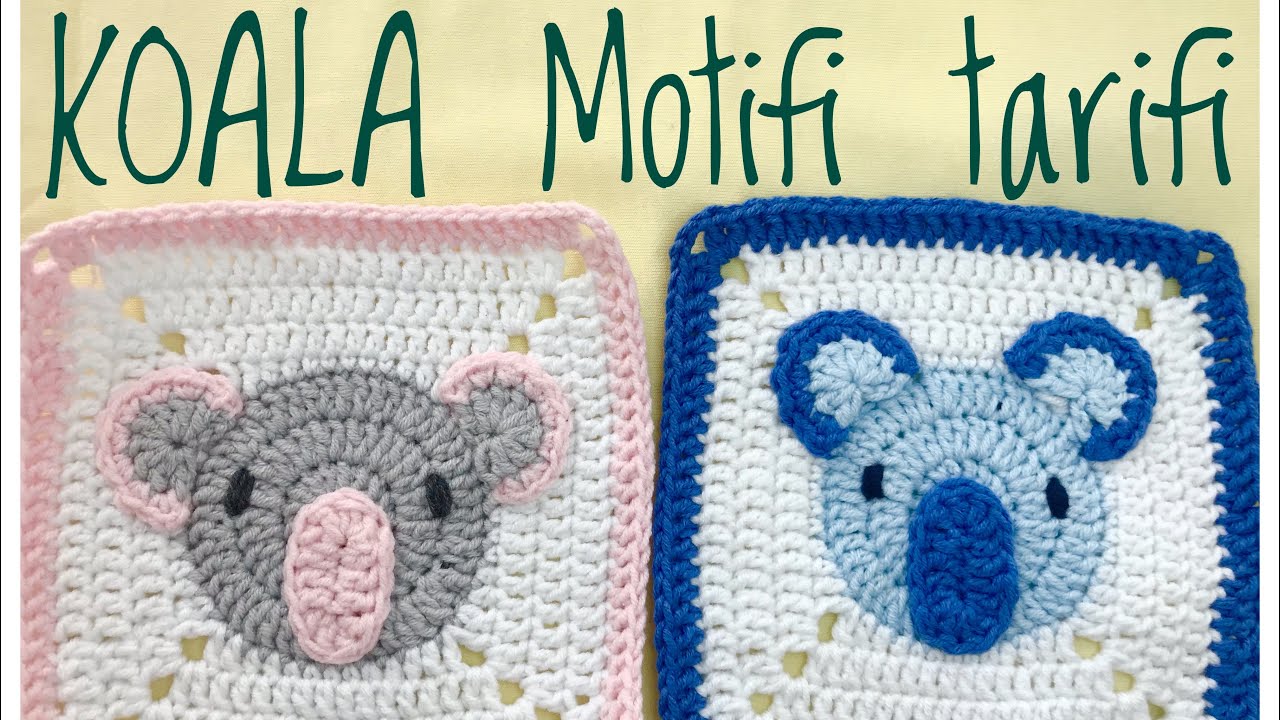 Hayvanlar Alemi Battaniyesi | Koala motifi tarifi #33 🐨 #koala
