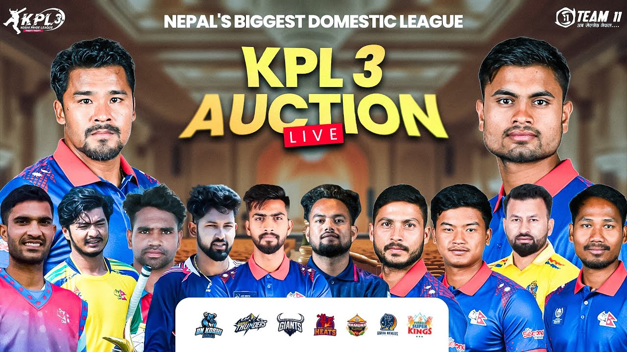KPL 3 Player Auction | Nepal’s Biggest Domestic League | 🔴LIVE