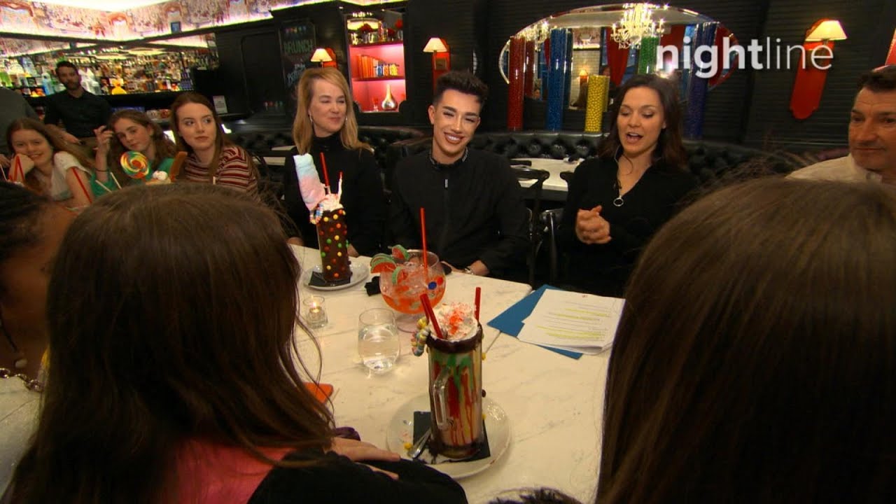 James Charles Q&A with fans at the Sugar Factory in New York | Nightline