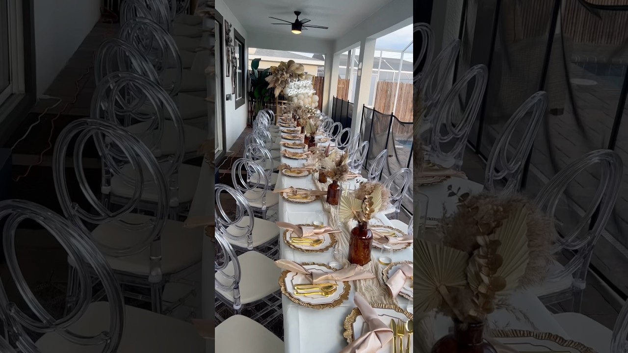 Boho decor #birthdaydinner #eventdecor #birthdaycelebration #birthdayidea #shortvideo #viral