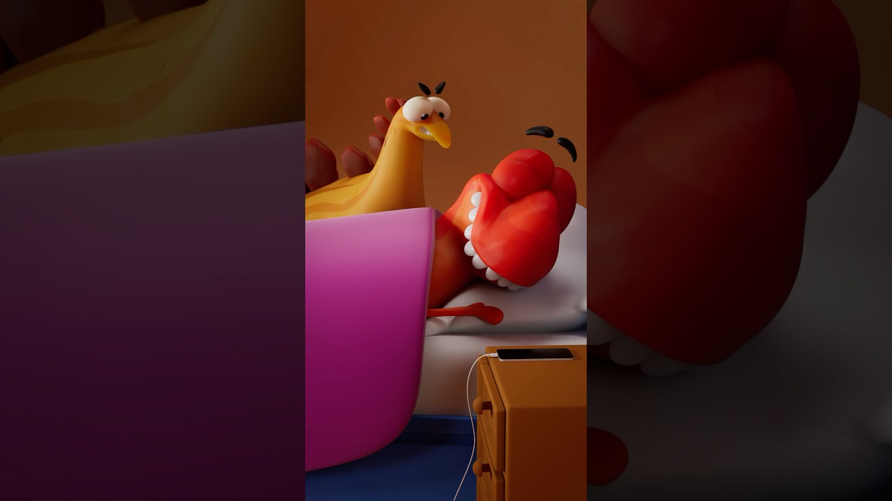 think they&rsquo;re awake now 🤗 #alarm #wakeup #dino #animation #monday