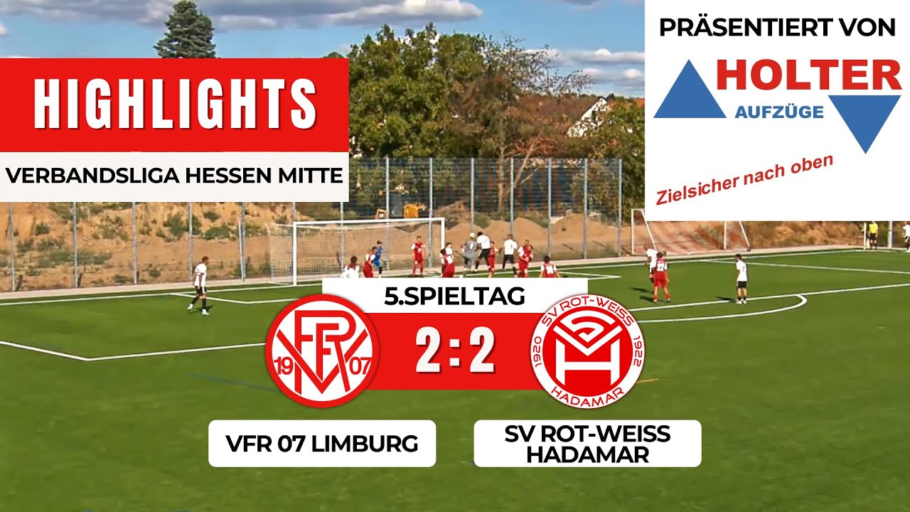VfR 07 Limburg - SV Rot-Weiß Hadamar 2:2 | Verbandsliga Hessen Mitte | 5.Spieltag