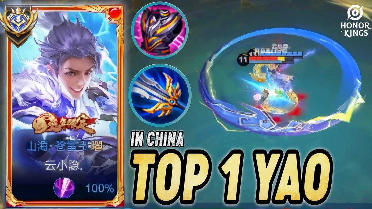 TOP 1 YAO IN CHINA HOK - He Uses an Excellent Mix of Skills (Build & Profiles) Grandmaster Ranked