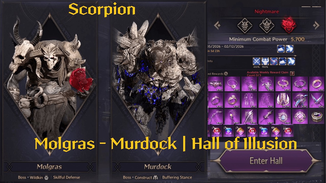 Hall of Illusion Molgras and Murdock as Scorpion | Throne and Liberty