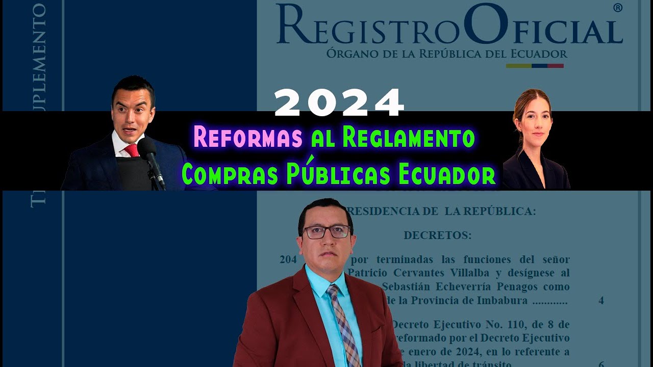 Reformas al Reglamento de Compras Públicas