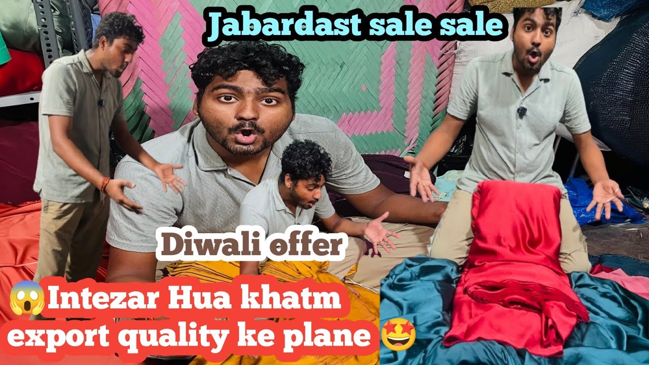 😱Jabardast Diwali offer sale video plane fabric 🤩  KATRAN market Mangolpuri 