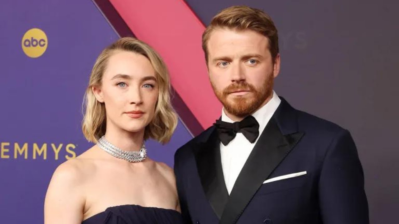 Newlyweds Saoirse Ronan and Jack Lowden make first red carpet appearance since wedding at Emmys