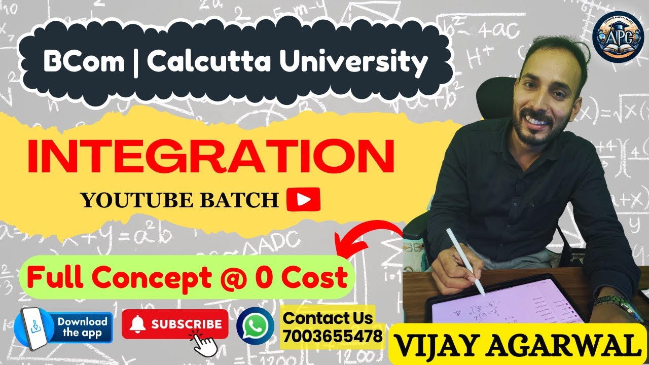 Integration | Math's Revision Series | Concept + PYQ | BCom | Part 1
