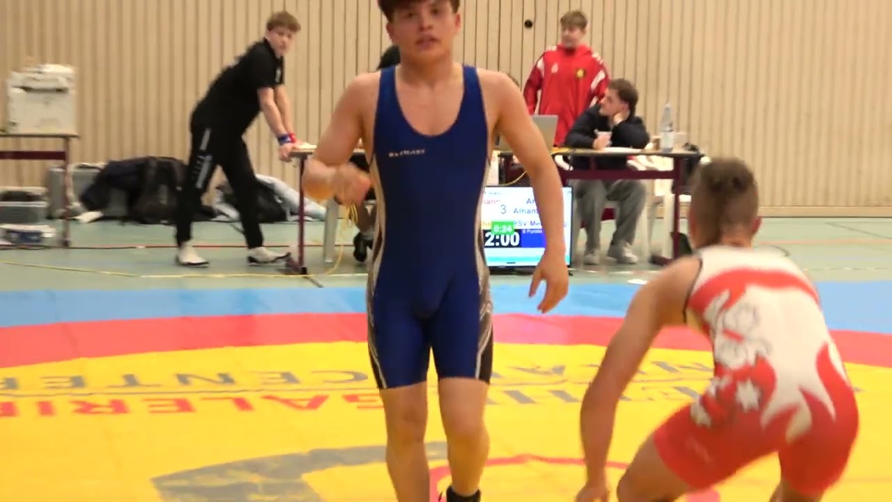 Wrestling / Ringen,  Sparkassenpokal Jena 2025, Freestyle, U14, 62 kg, Hofmann - Alhammoud