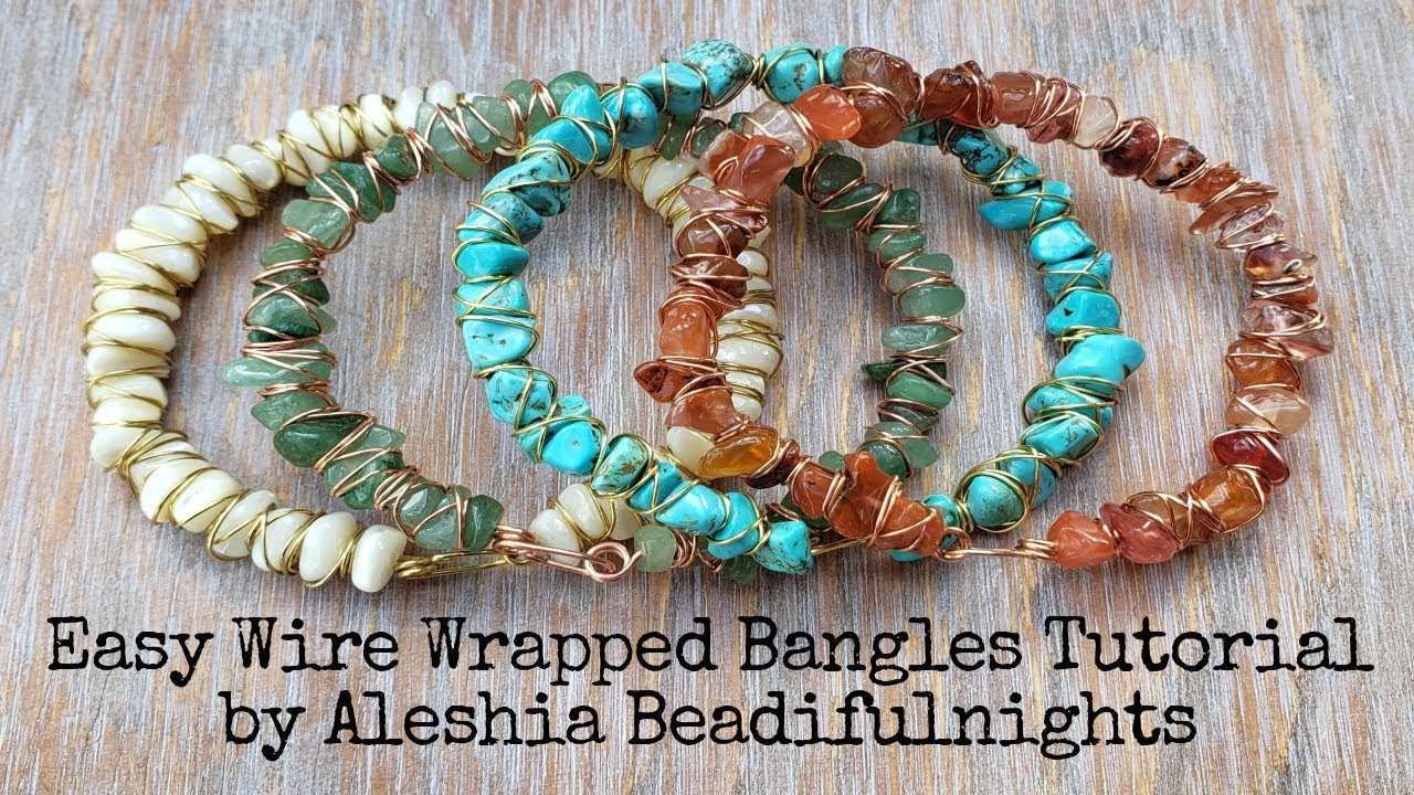Easy Wire Wrapped Bangles Tutorial