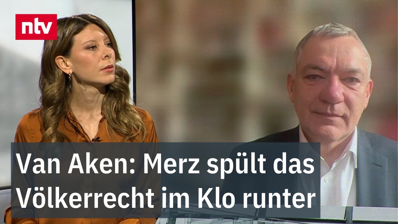 Van Aken: Merz spült das Völkerrecht im Klo runter - Linken-Chef im ntv Frühstart