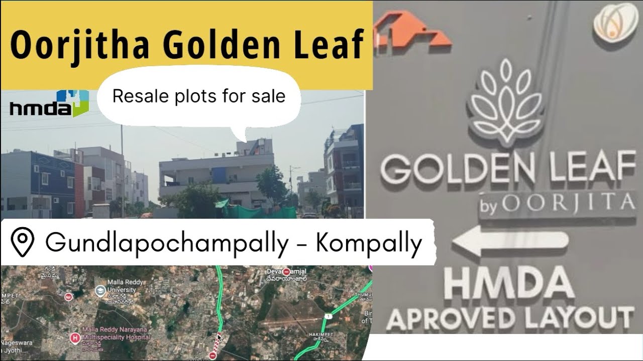 Oorjitha Golden Leaf | Resale plots for sale | Kompally-Gundlapochampally