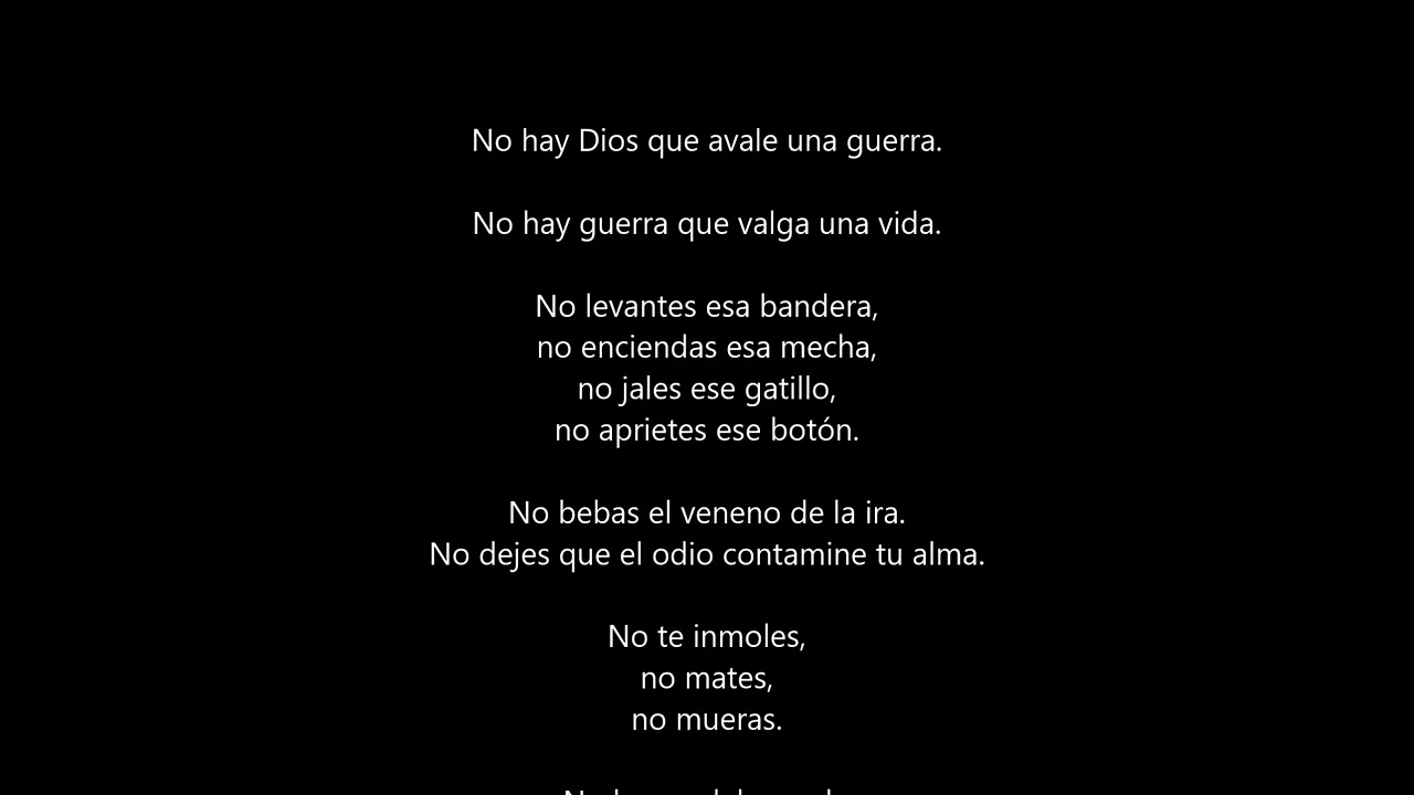 NO A LA  GUERRA