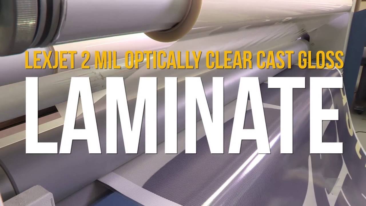 LexJet 2 Mil Optically Clear Cast Gloss Laminate