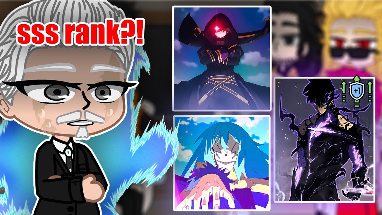 solo leveling react to sung jin woo || solo leveling react to new s rank hunters || react to rimuru