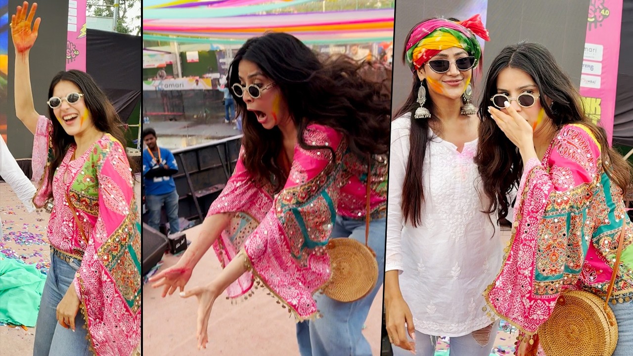 Khanzaadi Spotted At Dunk Fest For Holi Celebration | MS Bollywood