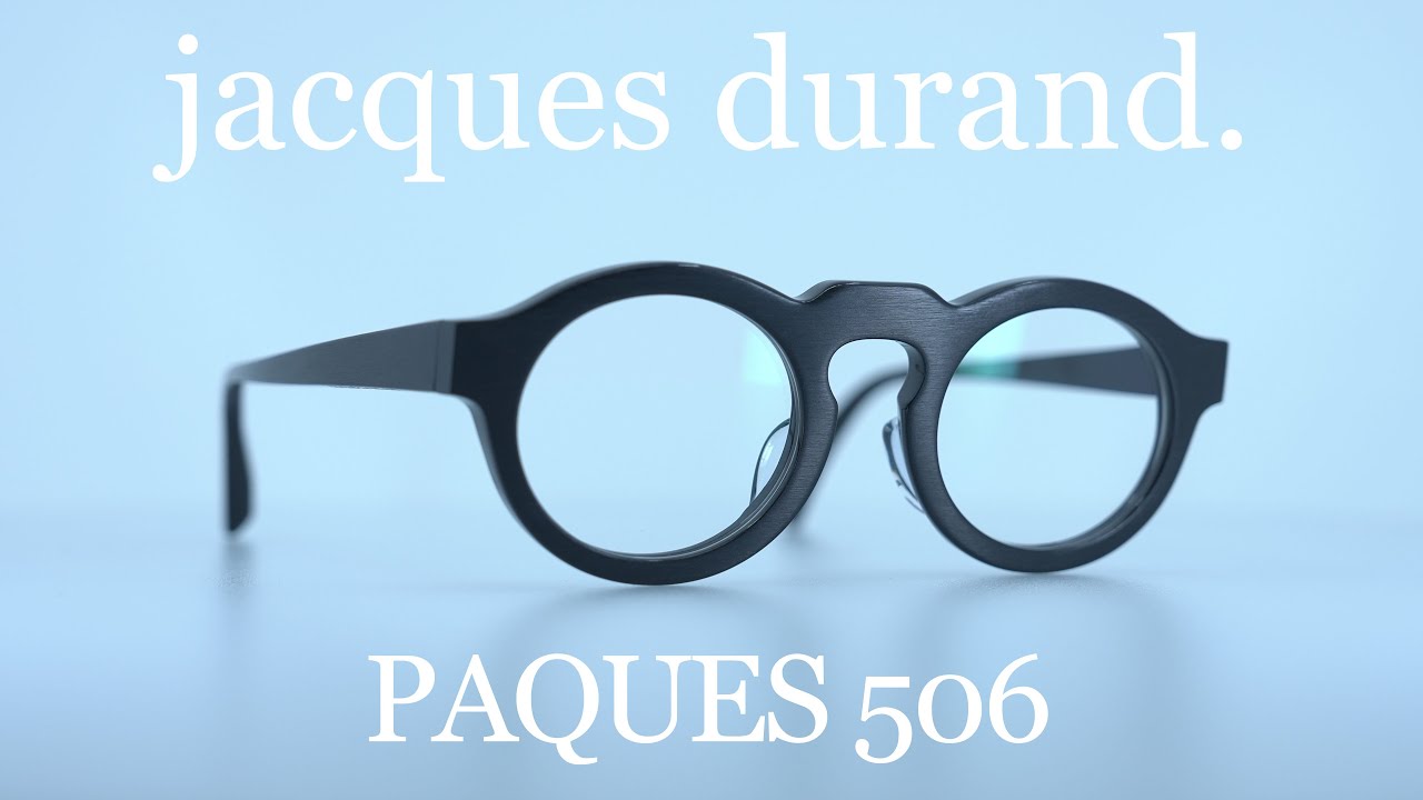 【jacques durand.】坂本龍一氏が愛したメガネ PAQUES 506
